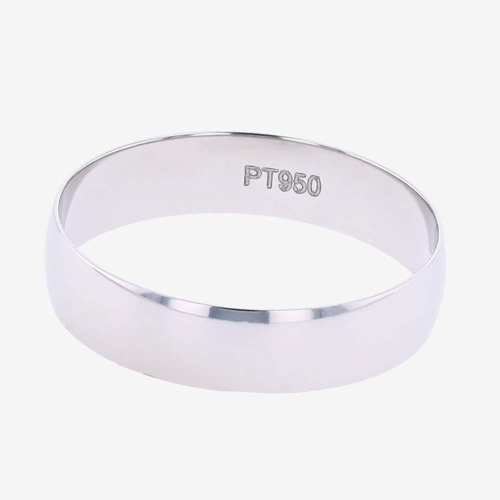 Platinum Mens Heavyweight Band Ring 5mm
