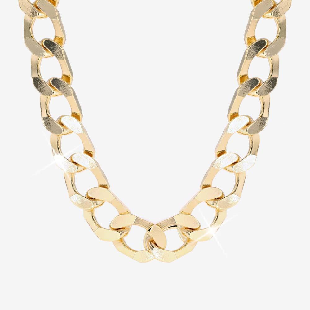 18ct Gold Vermeil On Silver Super Heavyweight Chain
