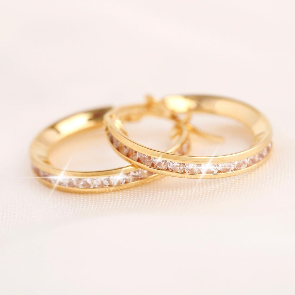 18ct Gold Vermeil On Silver 18mm Hoop Earrings