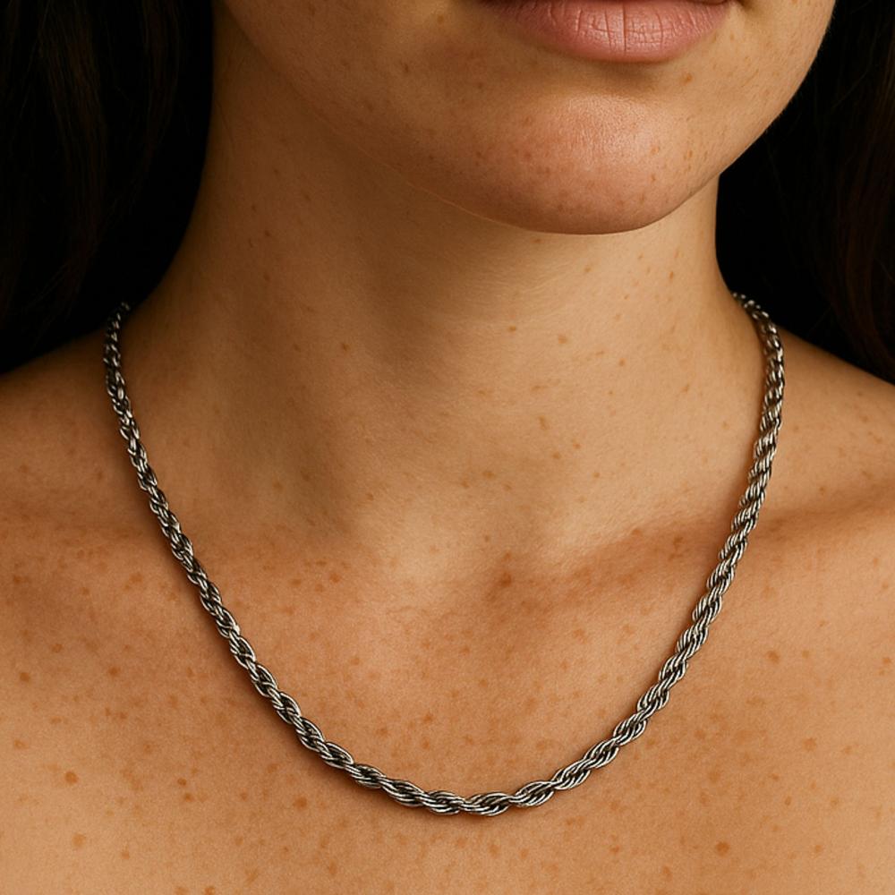 20" Rope Chain Solid Link