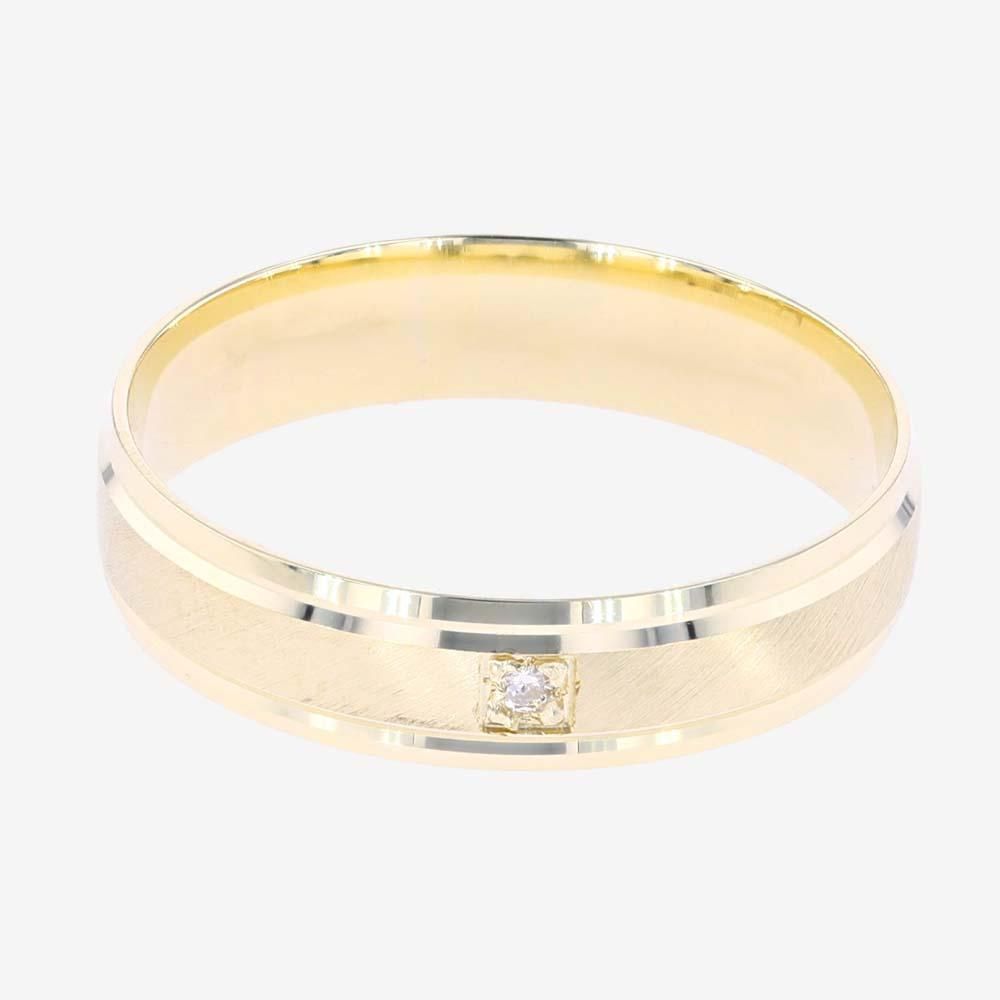 9ct Gold Mens Diamond Extra Heavyweight Band 5mm