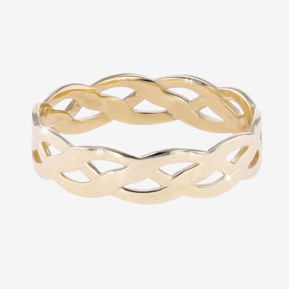 9ct Gold Mens Celtic Style Band 