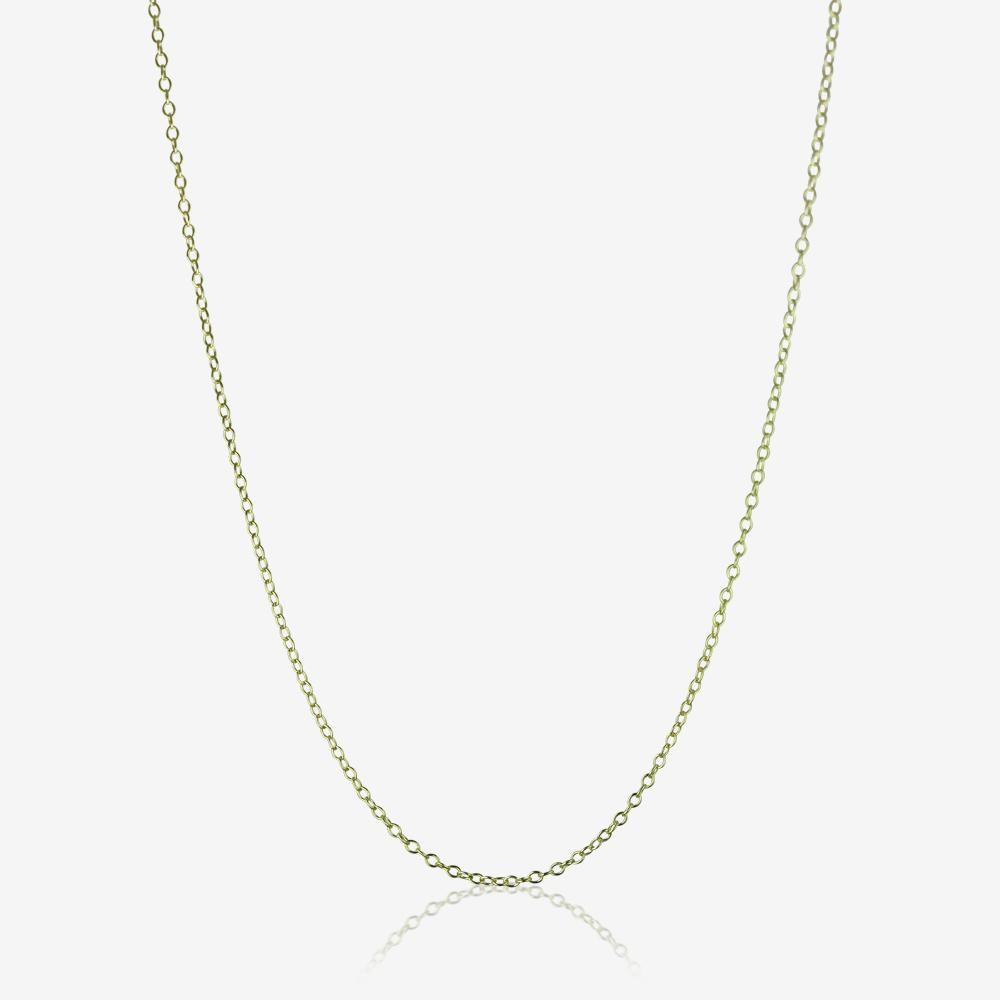9ct Gold & Silver Bonded 18" Trace Chain
