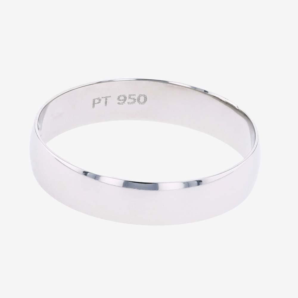 Platinum Mens Heavyweight Band Ring 4.5mm