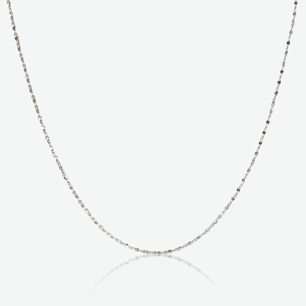 Silver 20" Singapore Style Chain
