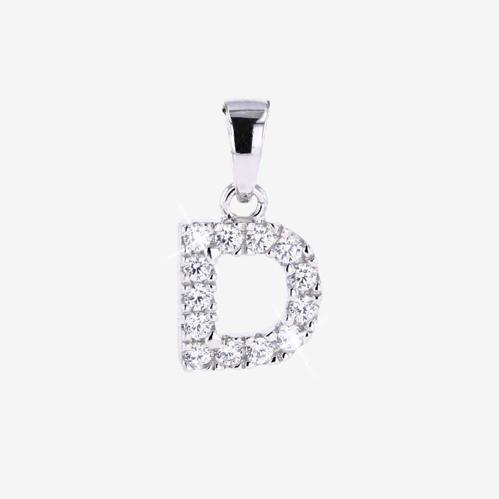 Sterling Silver D Initial Pendant
