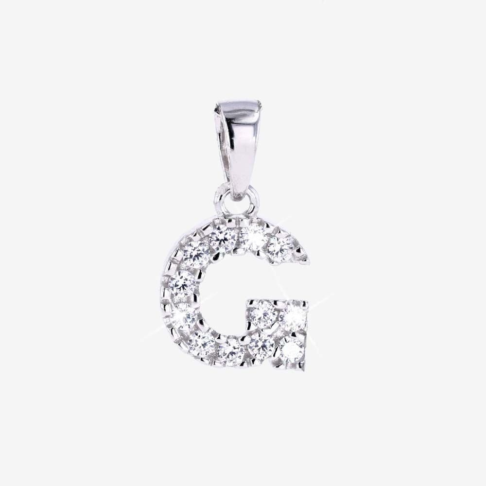 Sterling Silver G Initial Pendant