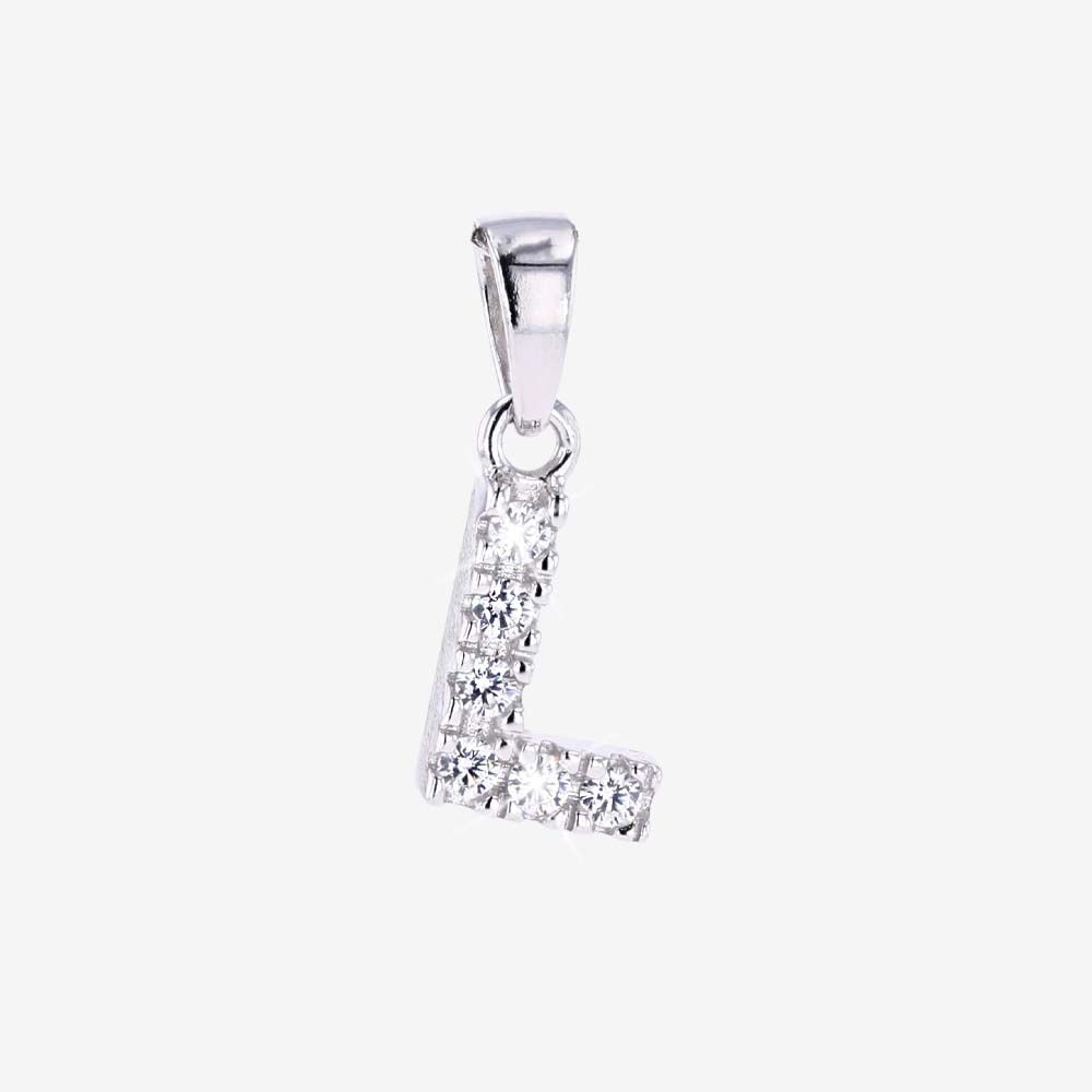 Sterling Silver L Initial Pendant
