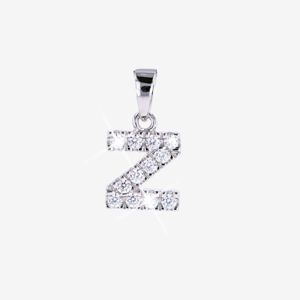 Sterling Silver Z Initial Pendant