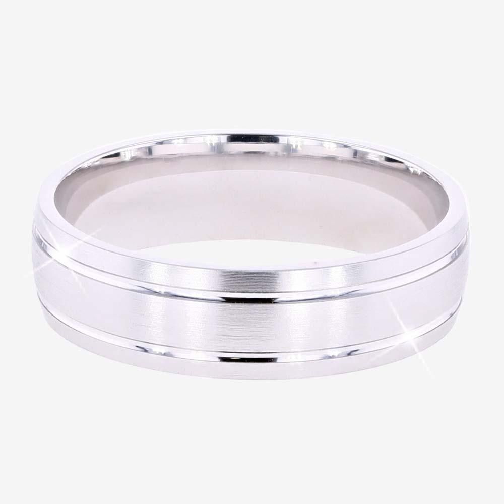 Sterling Silver Mens Band Ring