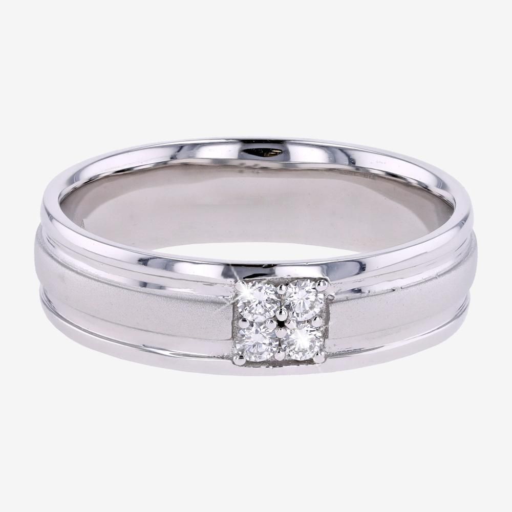 Silver Real Diamond Lab-Grown Ring - Super Heavyweight