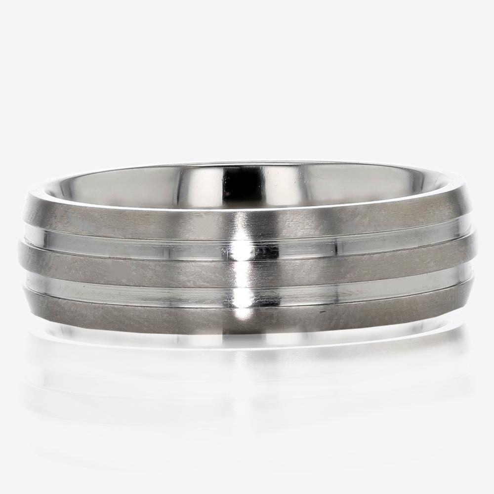 Titanium Mens Band Ring