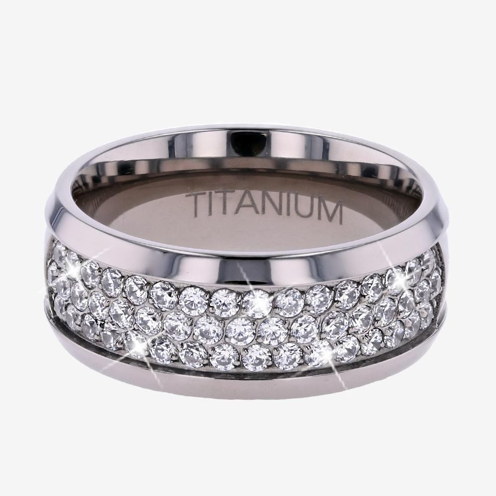 Mens Titanium Band Ring 9mm
