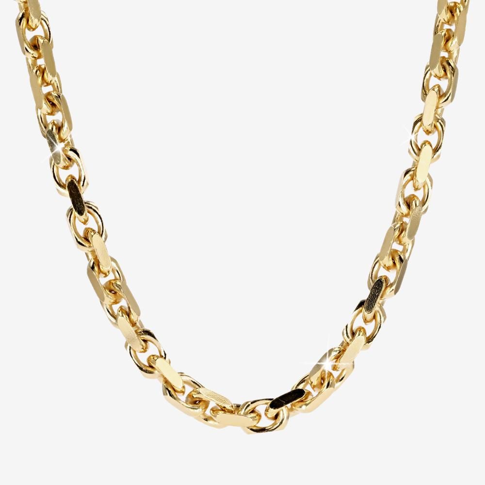 18ct Gold Vermeil on Silver Mens Heavyweight Chain