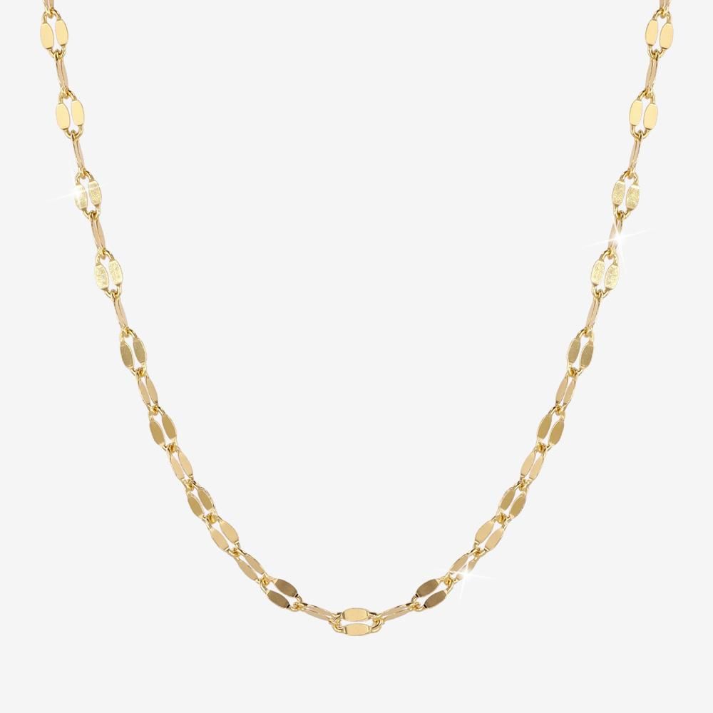 18ct Gold Vermeil on Silver Mirror Chain