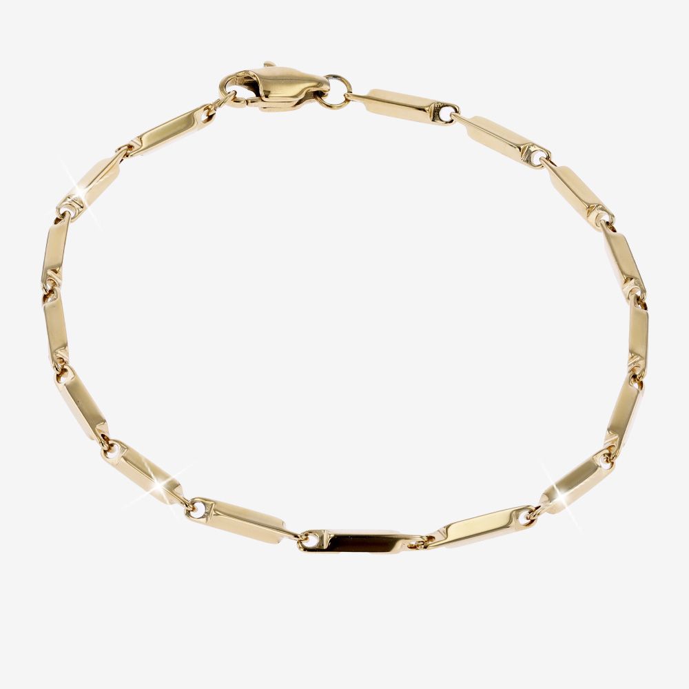 Ladies Solid Link Bracelet, Stephanie