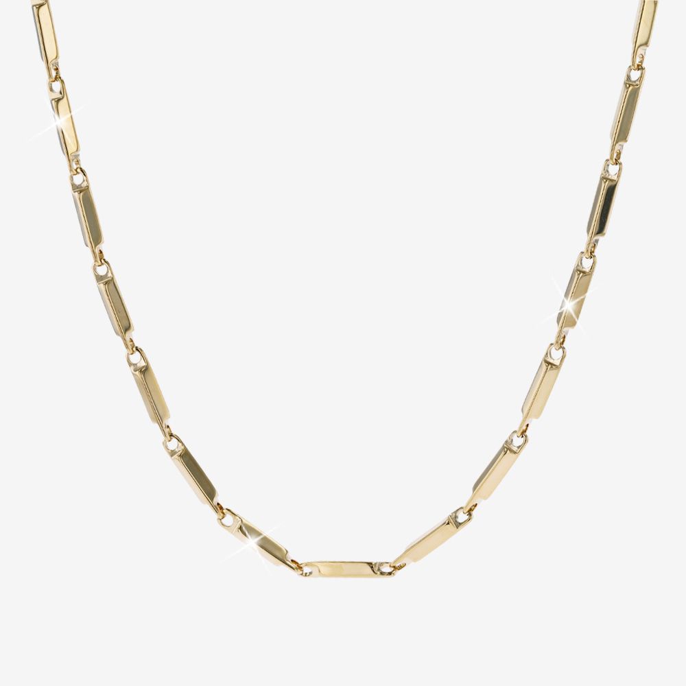 Ladies Solid Link Necklace, Stephanie